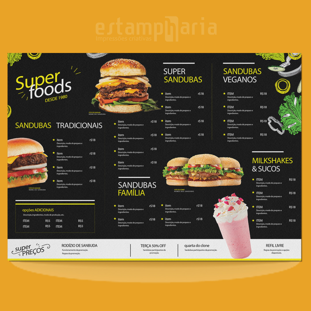 Cardápio